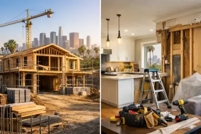 New Construction vs Remodel in Los Angeles